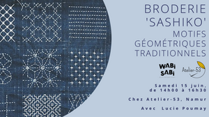 Samedi 15 juin | Broderie "Sashiko" : motifs géométriques traditionnels