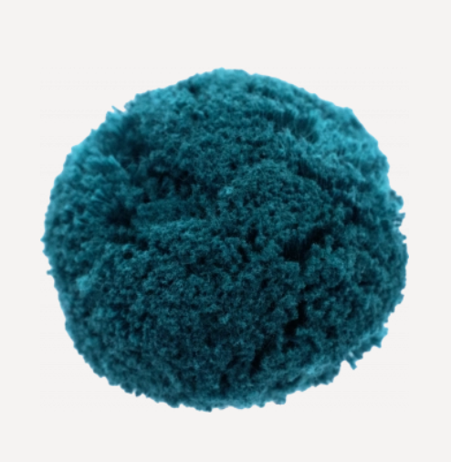 Pompon "pétrole" - 7cm
