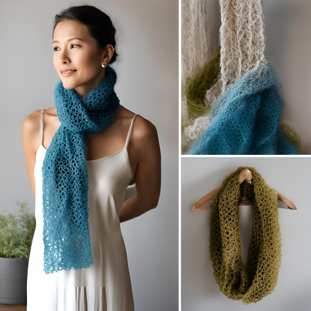 Kit de crochet (intermédiaire) - Foulard simple