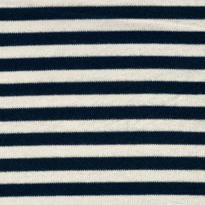 Jersey-interlock coton bio rayé marine, Atelier-53