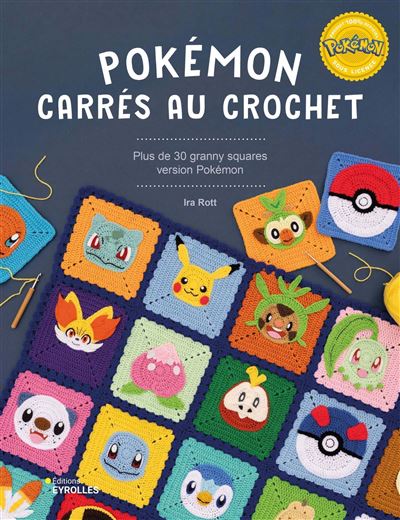 Couverture du livre Pokémon Carrés au crochet, Atelier-53