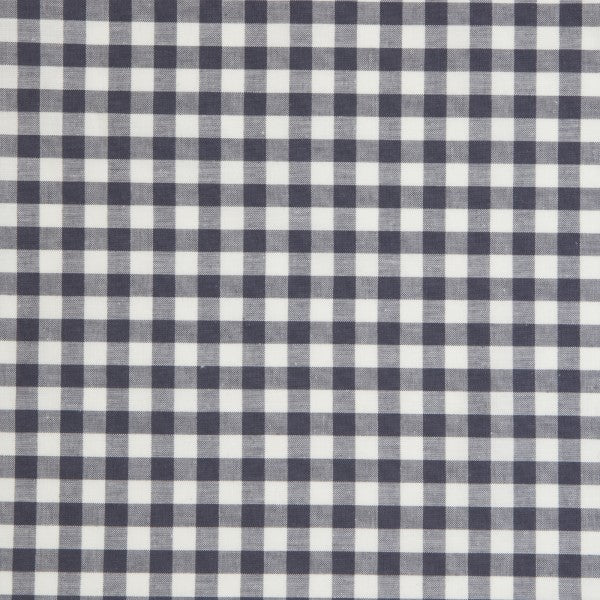 Popeline vichy "encre" | 10 cm