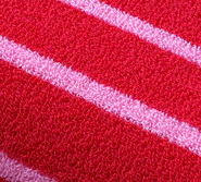 Micro éponge ligné rose-rouge | 10 cm