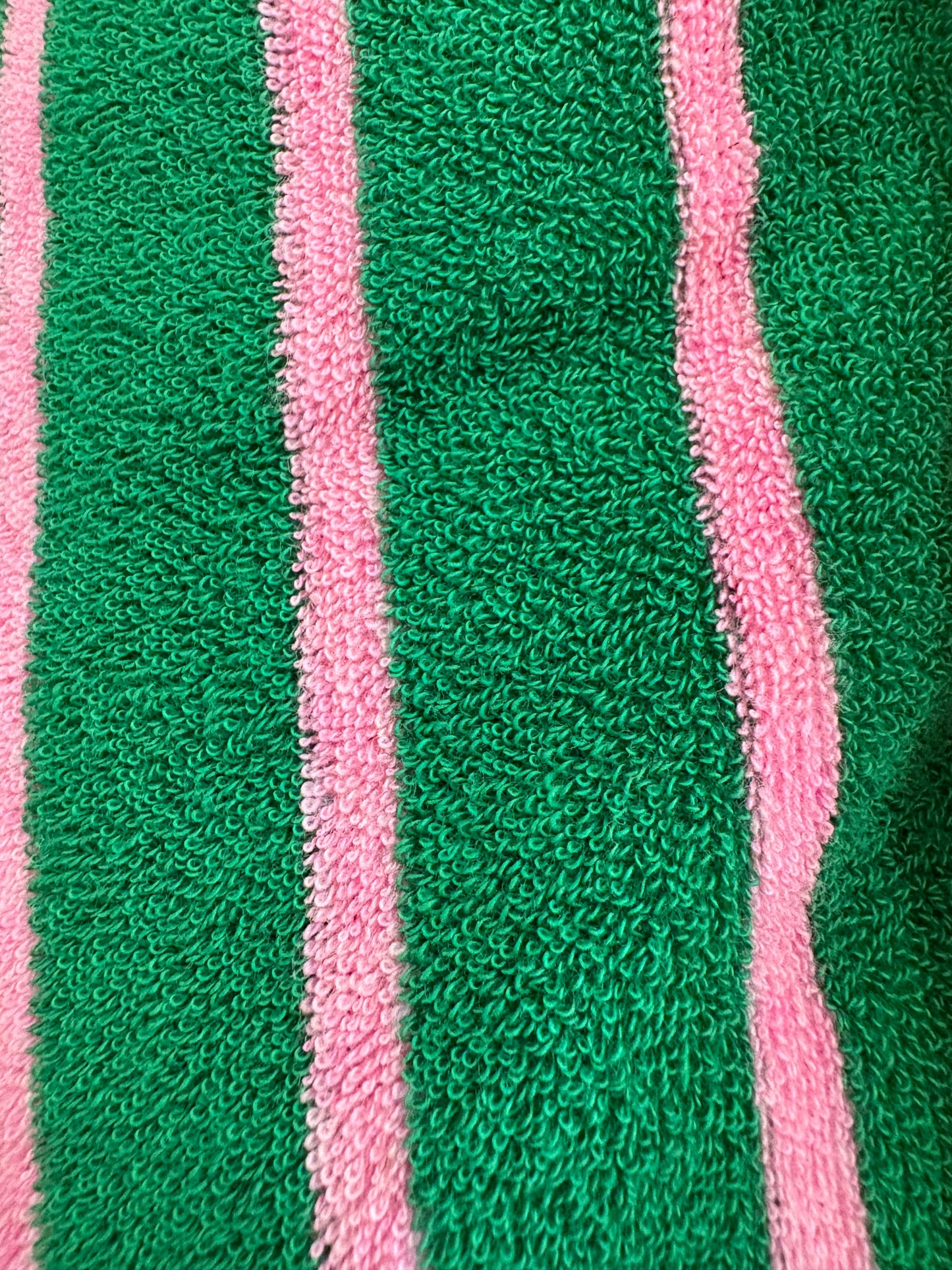 Micro éponge ligné vert-rose | 10 cm