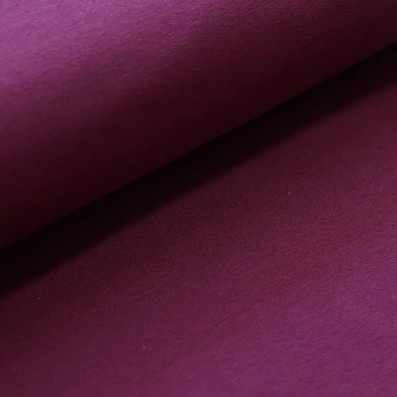 Jersey coton bio uni prune Atelier-53