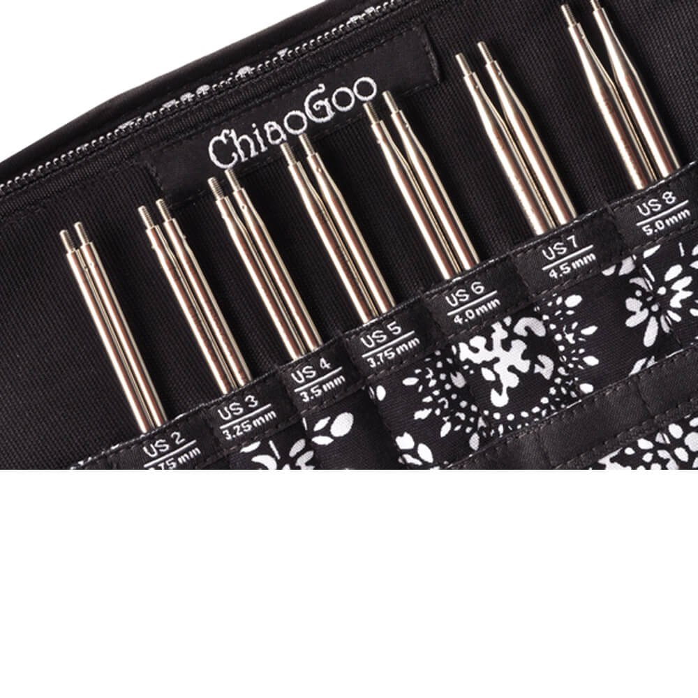 Set d'aiguilles circulaires interchangeables « Twist Lace », 2,75 à 10 mm | ChiaoGoo