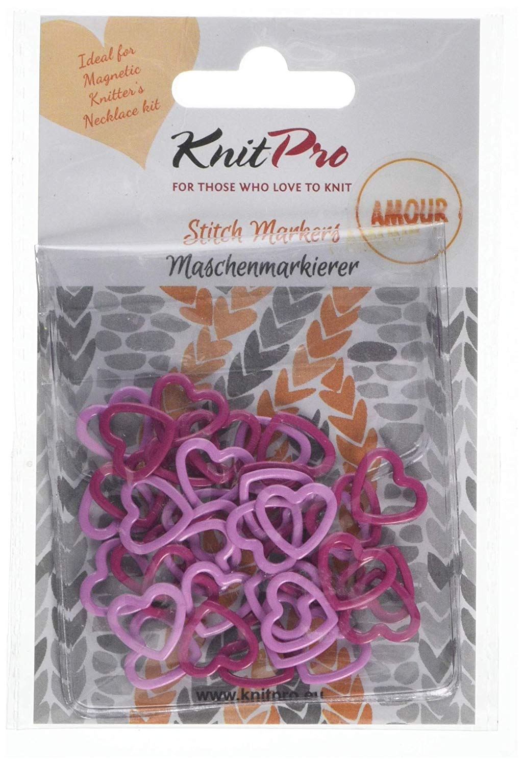 Marqueurs en métal, cœurs roses