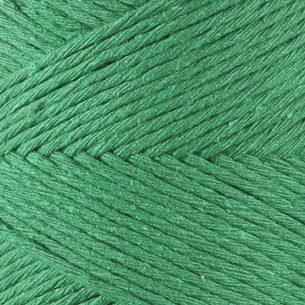 Corde en coton recyclé XL 3 mm/200 m, "Vert Forêt" - 500 gr