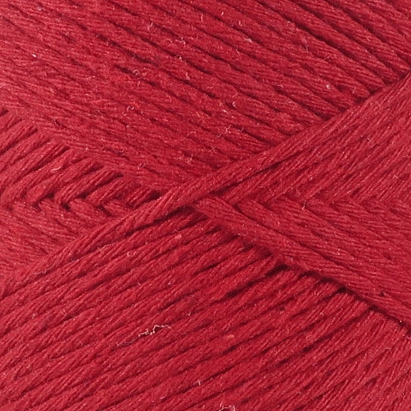 Corde en coton recyclé XL 3 mm/200 m, "Rouge" - 500 gr