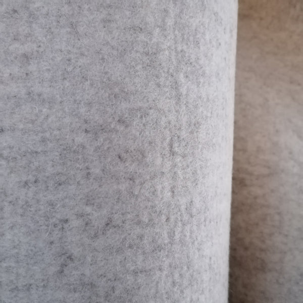 Laine, feutre / feutrine, gris/beige (grande largeur) | 10 cm