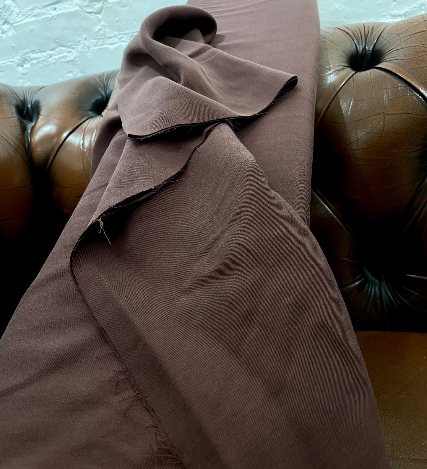 Tencel/Lyocell brun | Coupon 100 x 150 cm