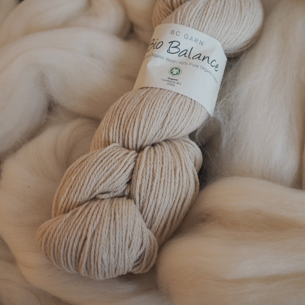 Mélange laine & coton, écru - Bio Balance | 50 gr