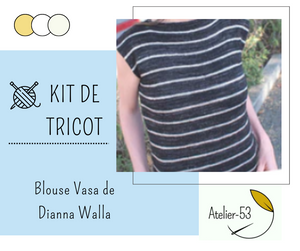 Kit de tricot (Débutant) - Blouse Vasa de Dianna Walla