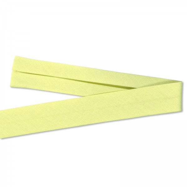 Biais uni jaune citron | 10 cm
