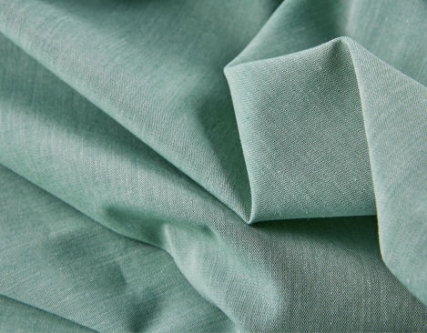 Chambray turquoise | Coupon 70x160 cm