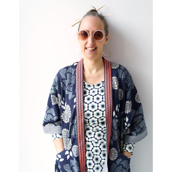 Bord-côte "Cuff me Wave" rose | 140 cm