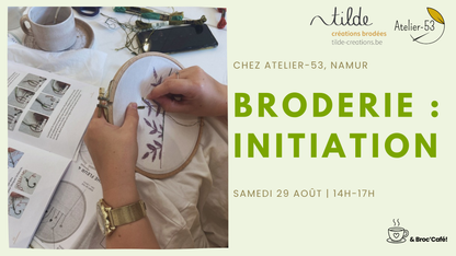 Atelier initiation broderie - samedi 29 aout