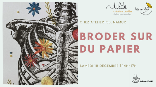 Atelier broder sur du papier - samedi 19 decembre