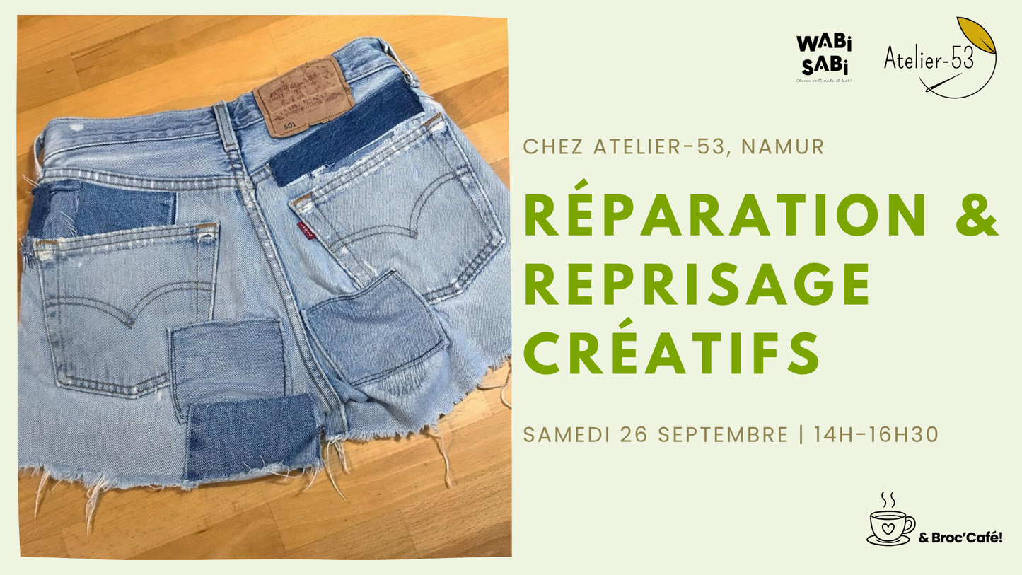 Visuel atelier réparation & reprisage créatifs