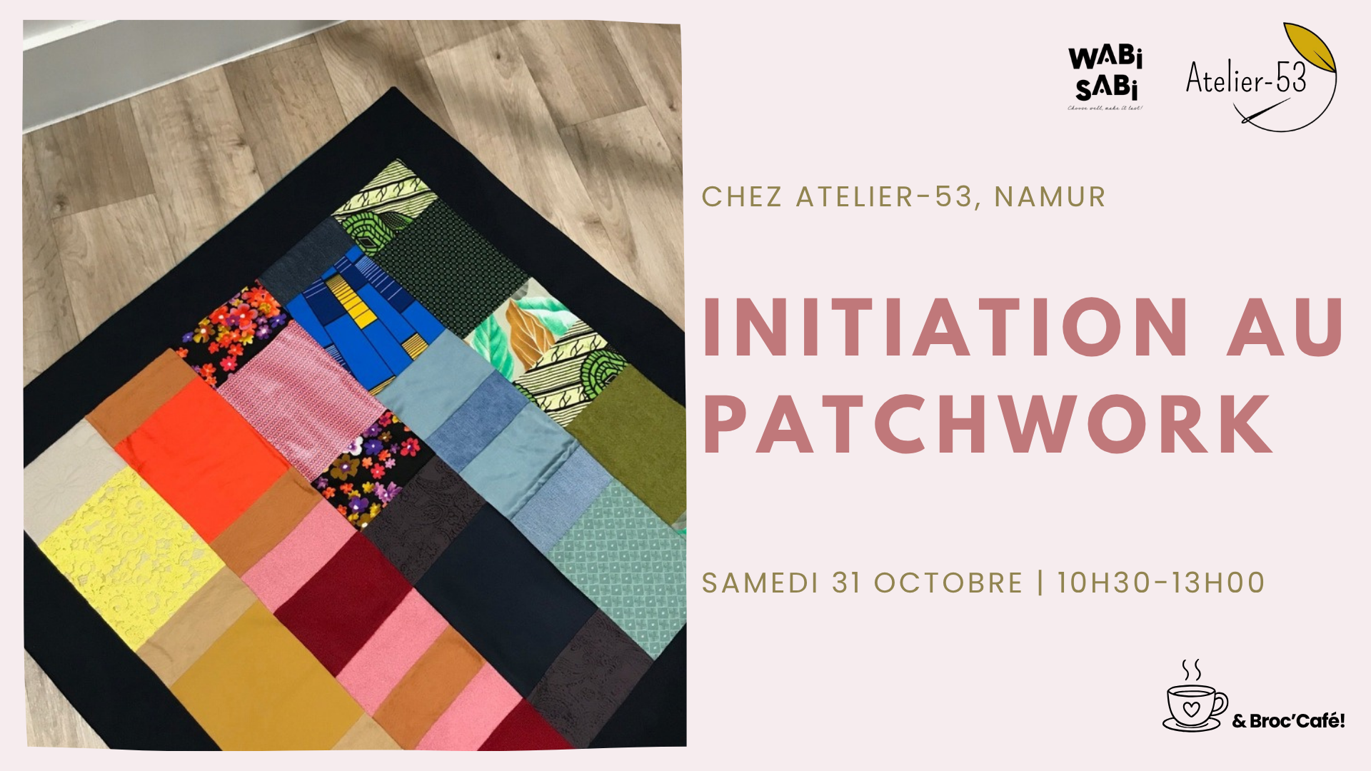 Visuel atelier initiation au patchwork
