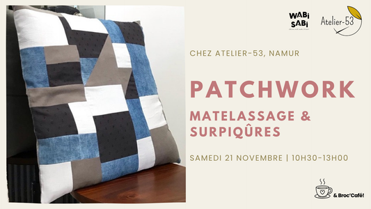 Visuel atelier patchwork matelassage & surpiqûres