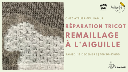 Visuel atelier remaillage à l'aiguille