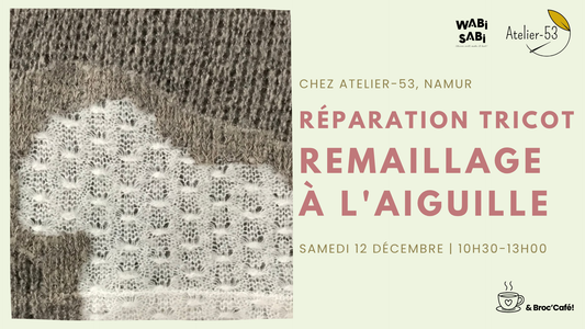 Visuel atelier remaillage à l'aiguille