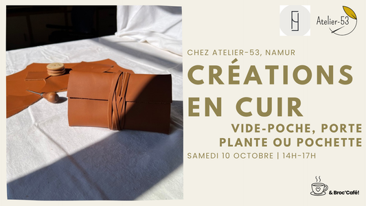Visuel atelier créations en cuir