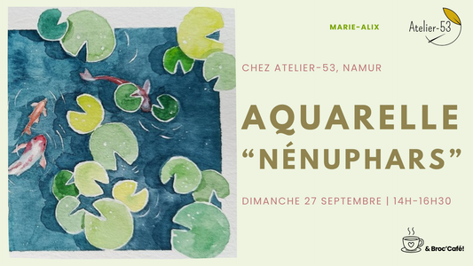 Visuel atelier aquarelle nénuphars