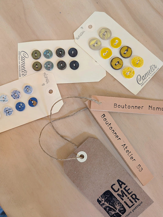 Boutons en porcelaine | Atelier Camelir