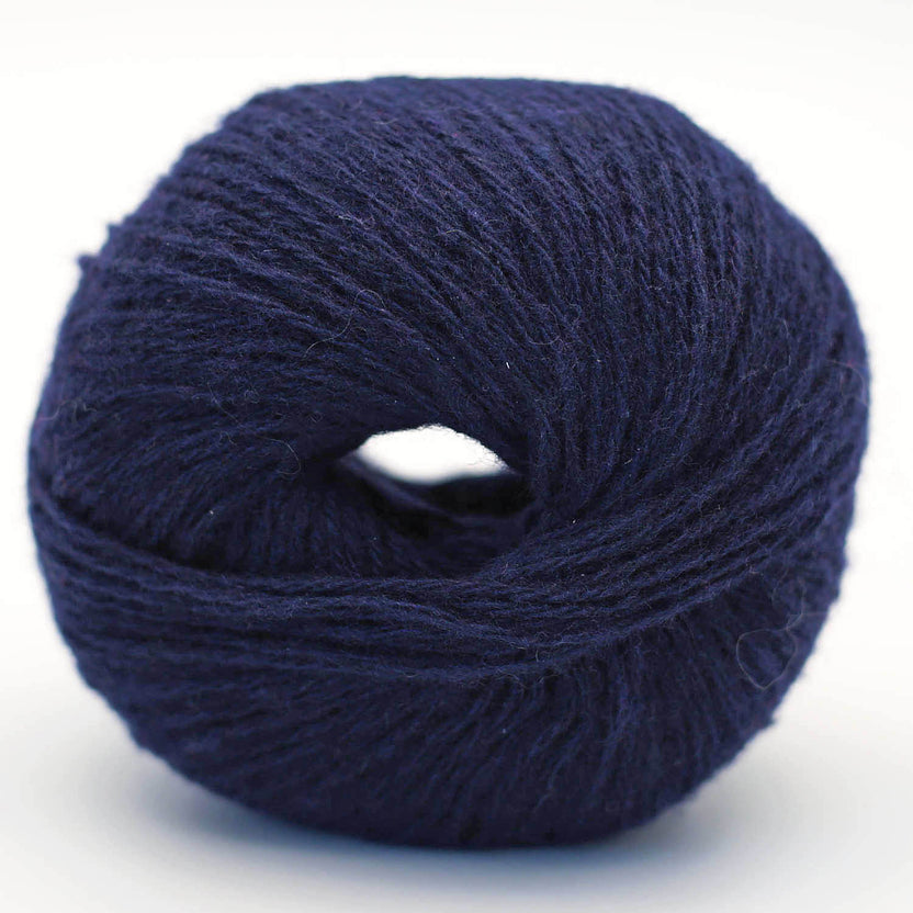 Fil Alva cachemire recyclé, coloris Bleu nuit (09)
