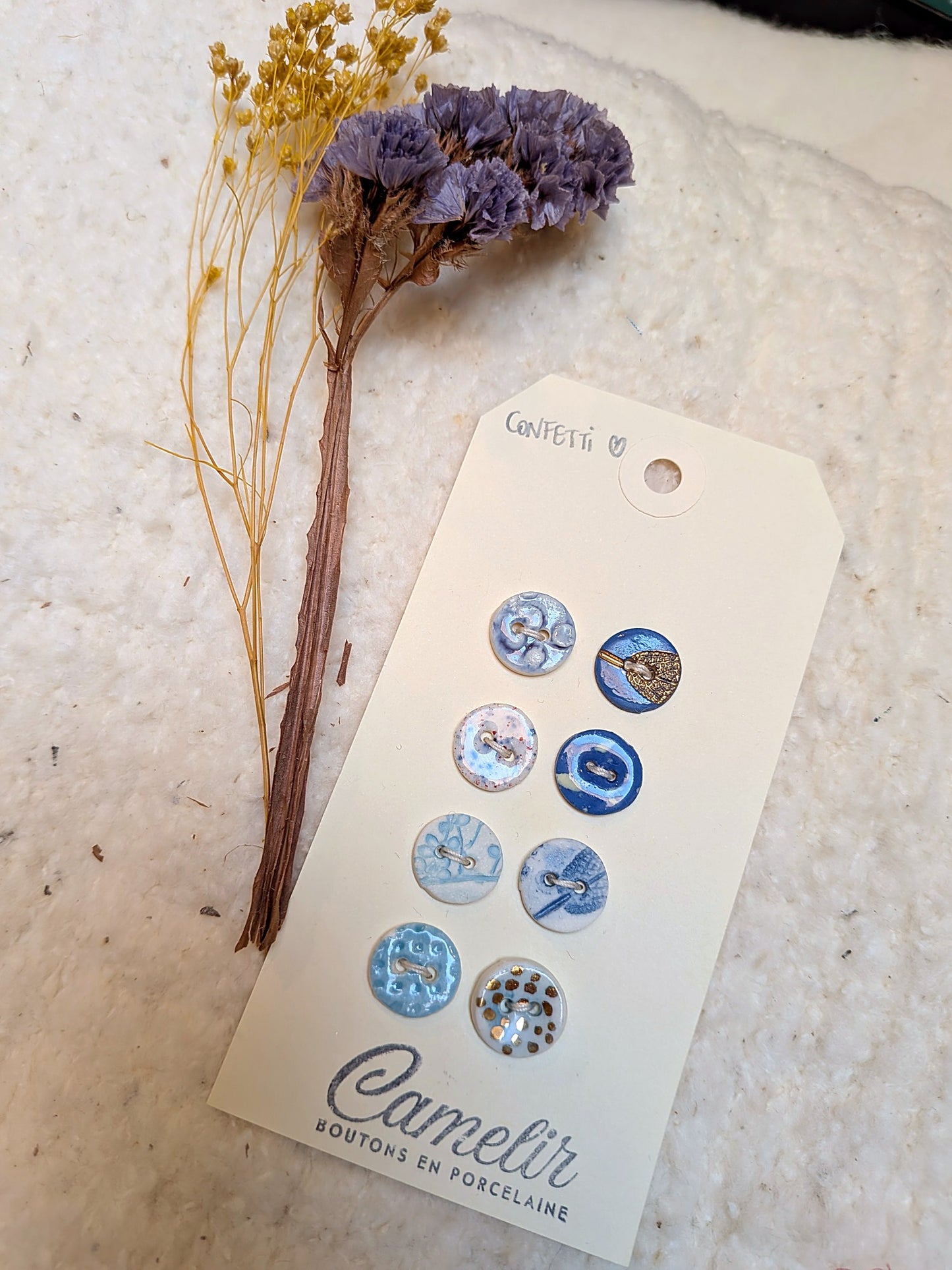 Boutons en porcelaine | Atelier Camelir