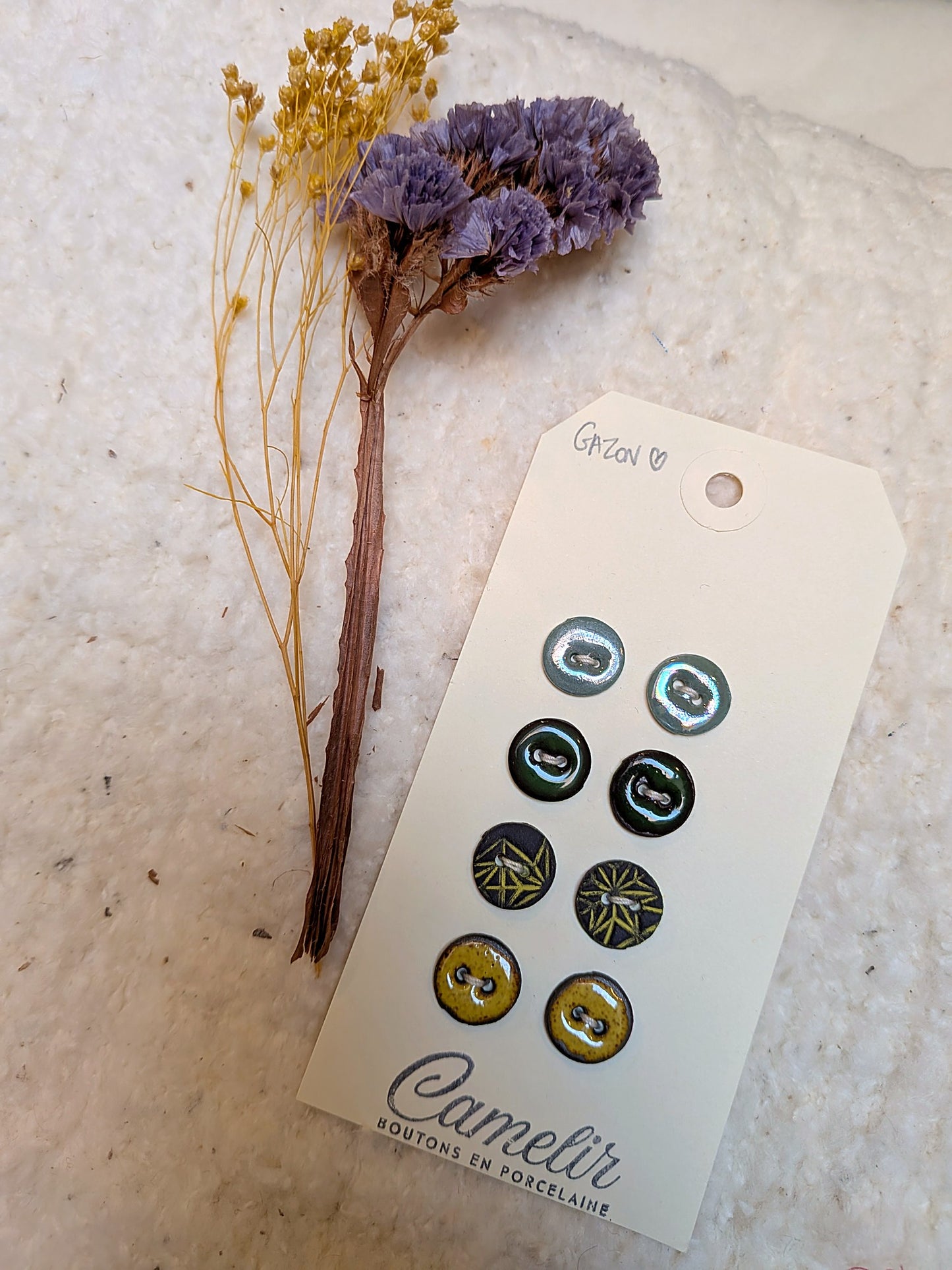 Boutons en porcelaine | Atelier Camelir