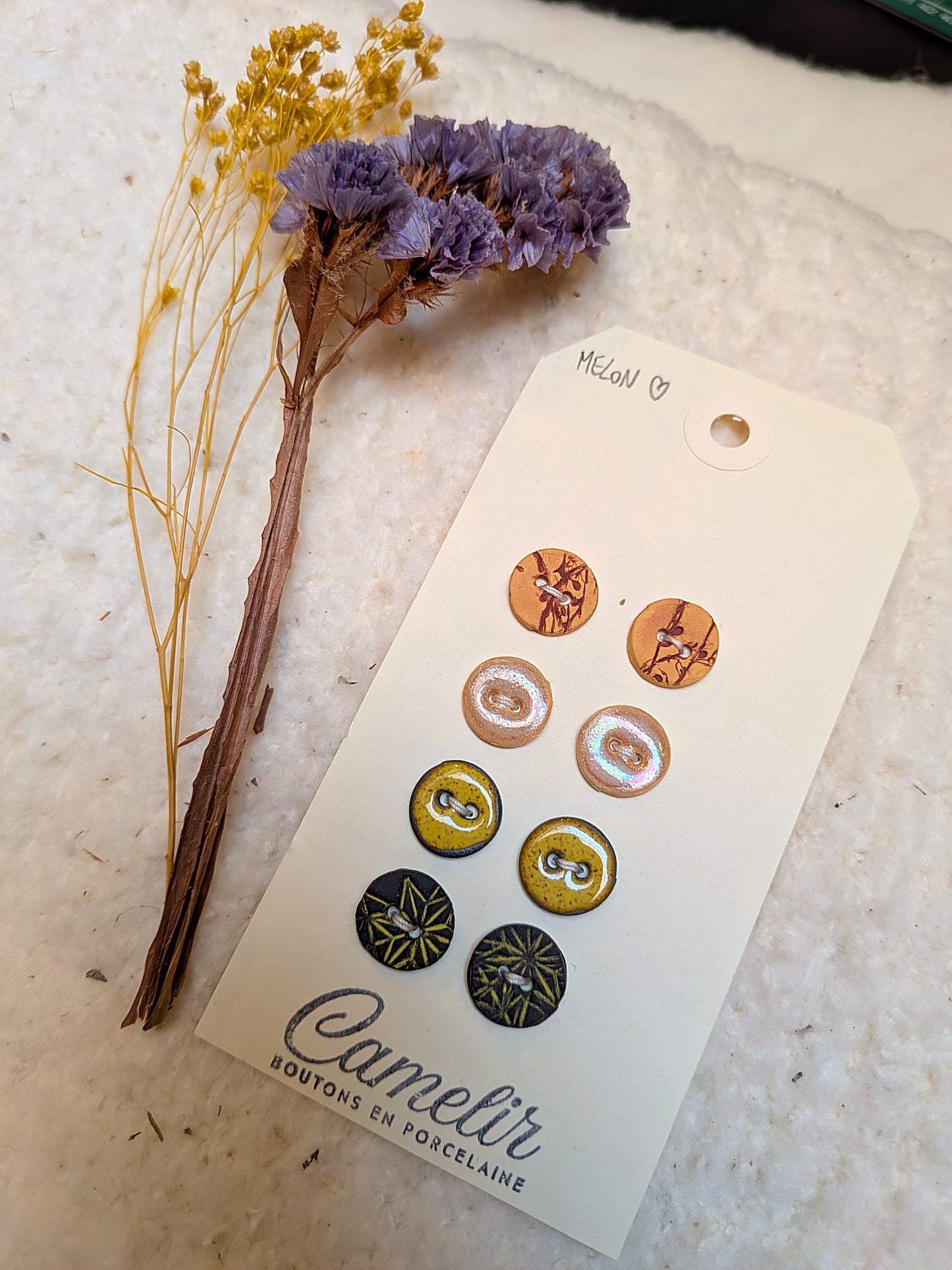 Boutons en porcelaine | Atelier Camelir