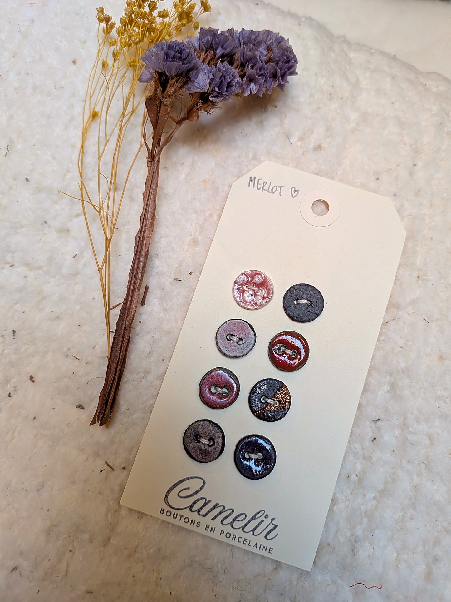 Boutons en porcelaine | Atelier Camelir