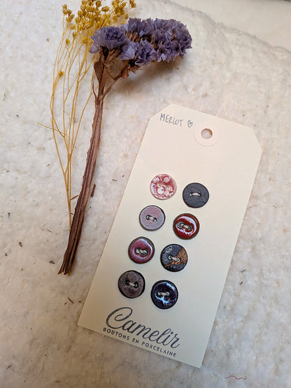 Boutons en porcelaine | Atelier Camelir