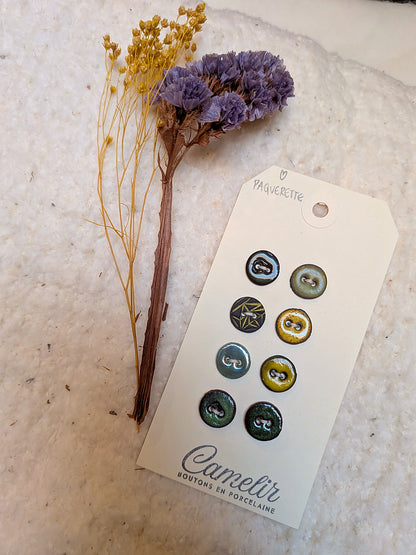 Boutons en porcelaine | Atelier Camelir