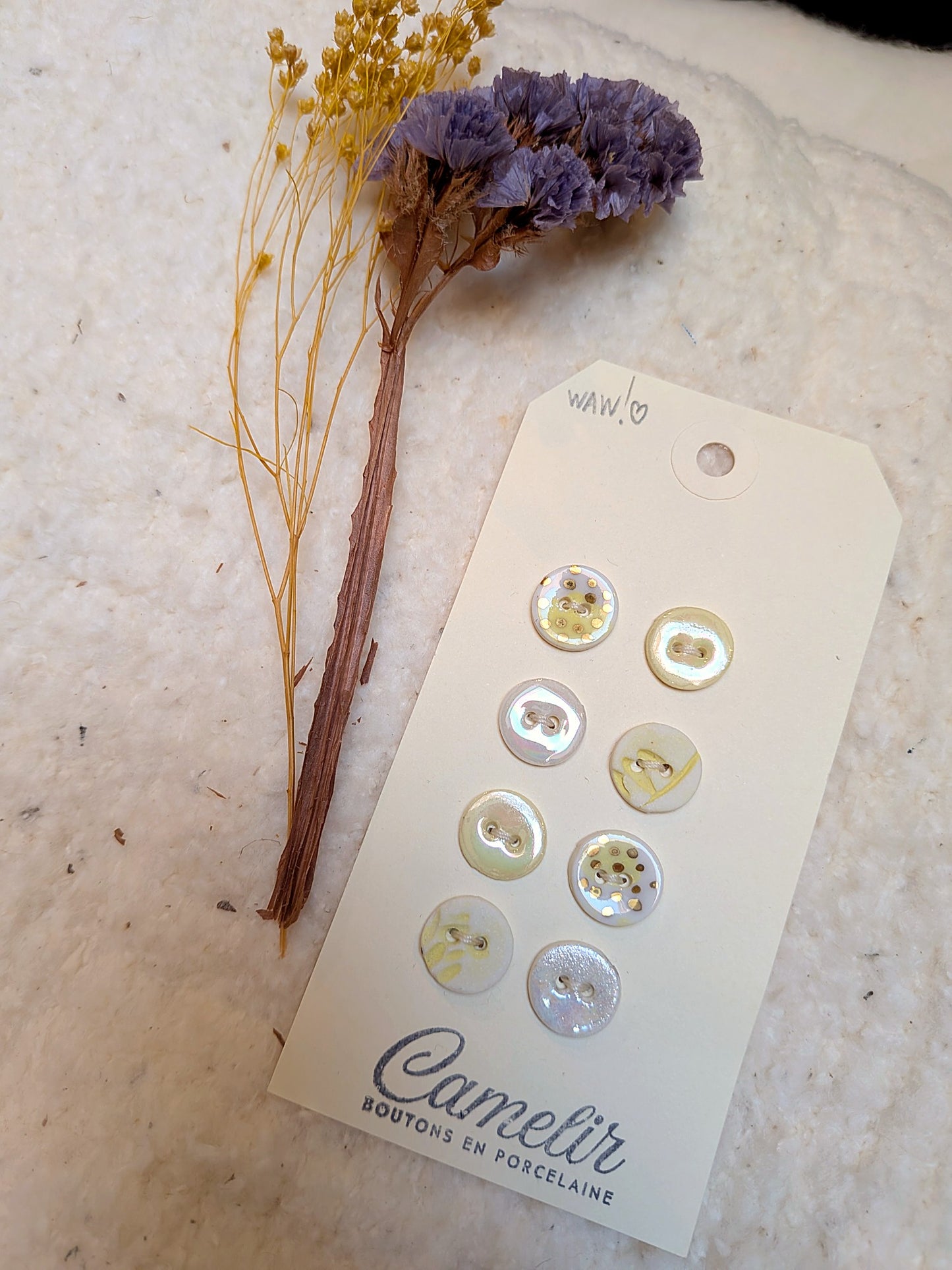 Boutons en porcelaine | Atelier Camelir