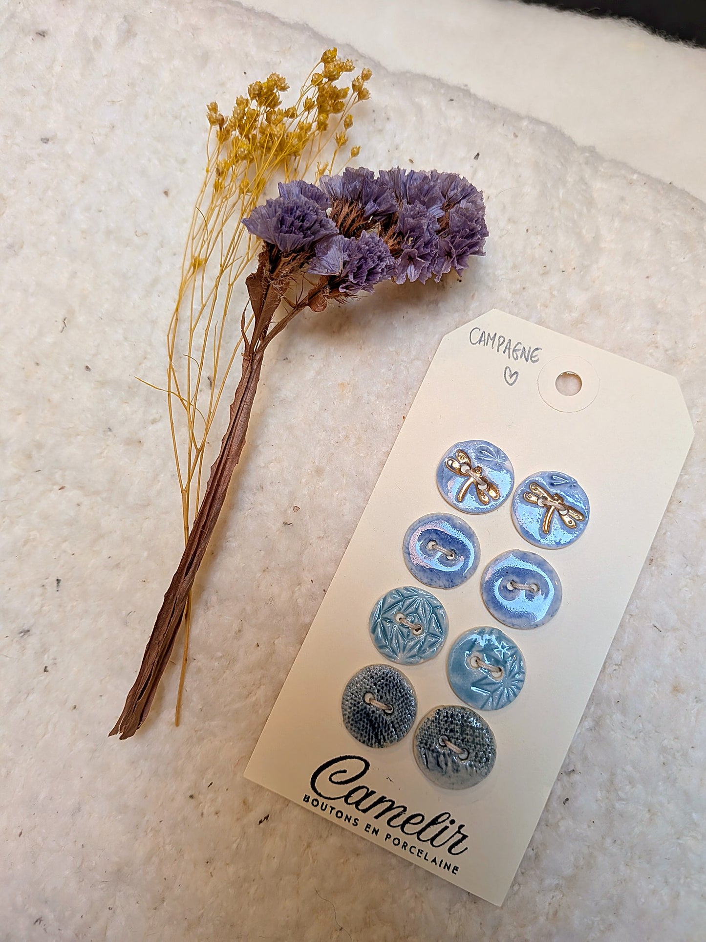 Boutons en porcelaine | Atelier Camelir