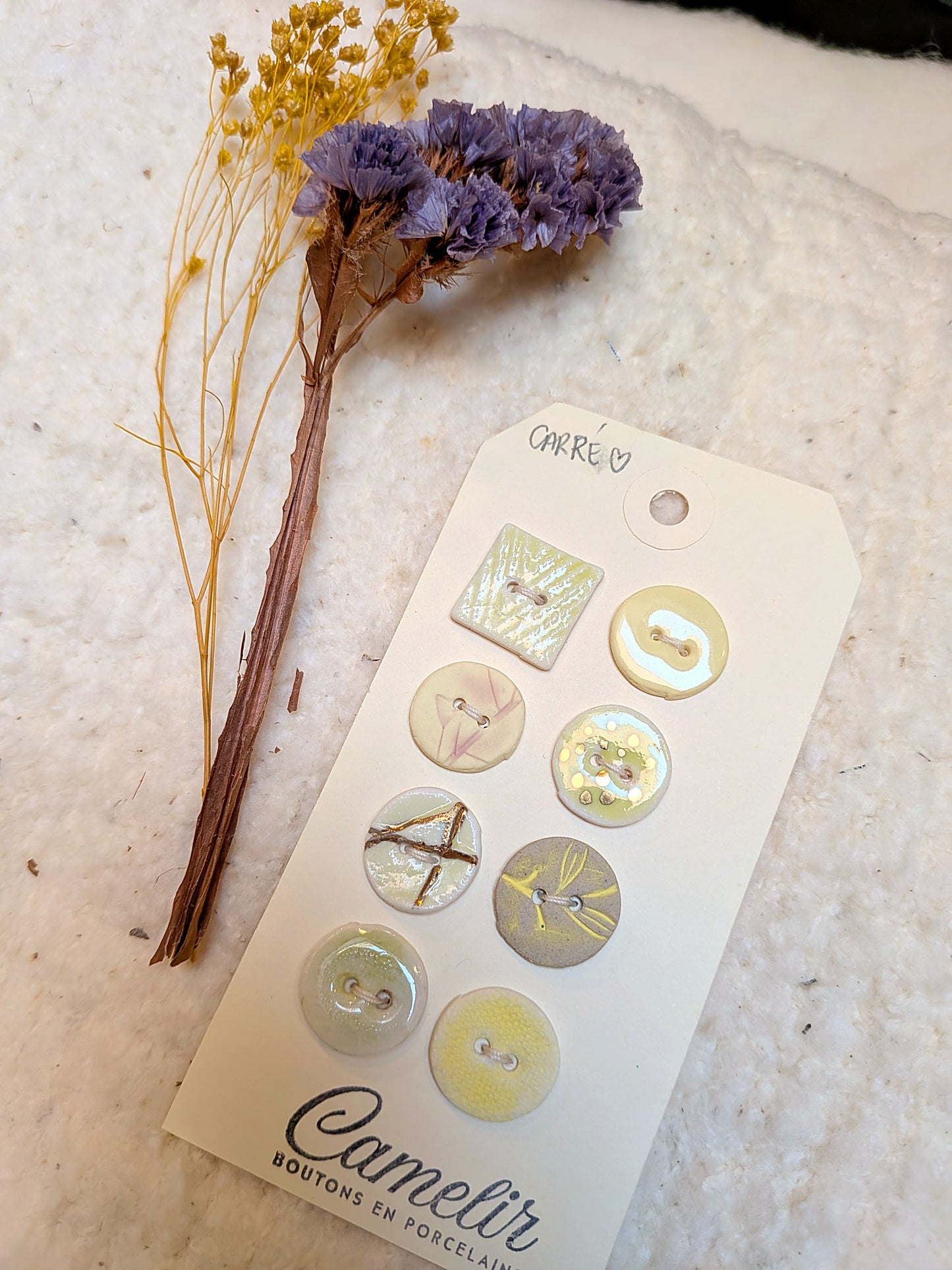 Boutons en porcelaine | Atelier Camelir