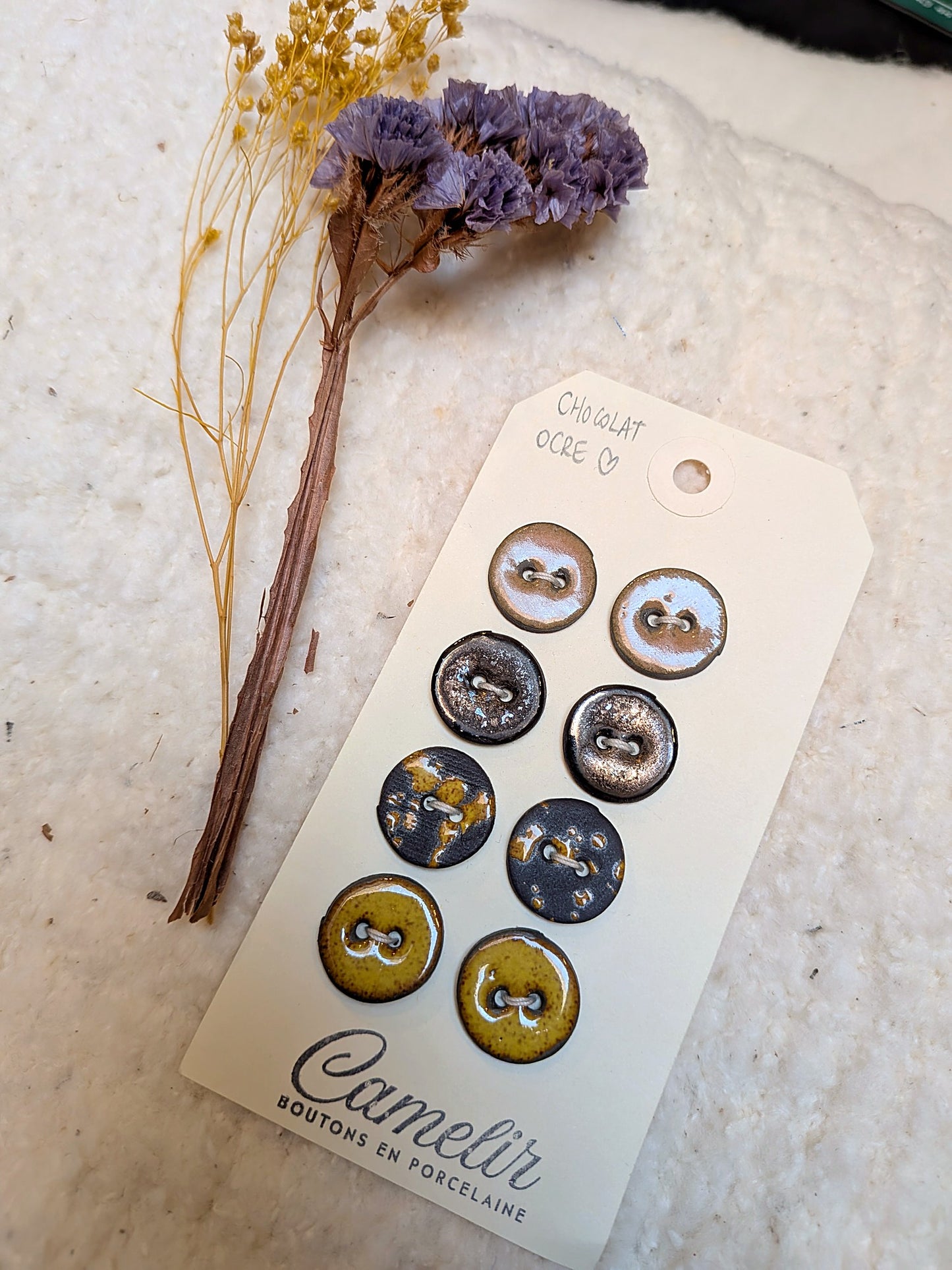 Boutons en porcelaine | Atelier Camelir