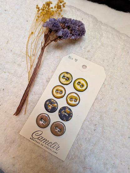 Boutons en porcelaine | Atelier Camelir
