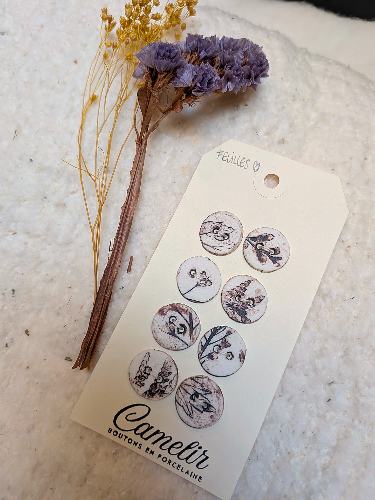 Boutons en porcelaine | Atelier Camelir
