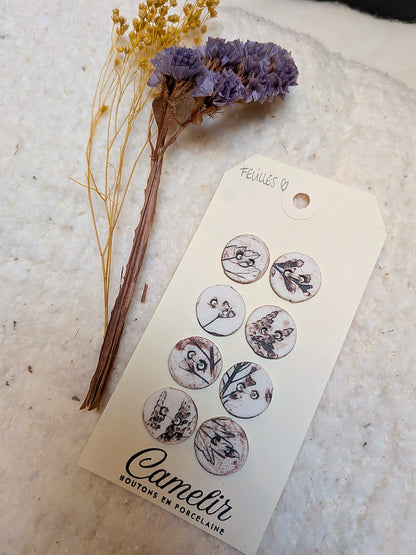Boutons en porcelaine | Atelier Camelir
