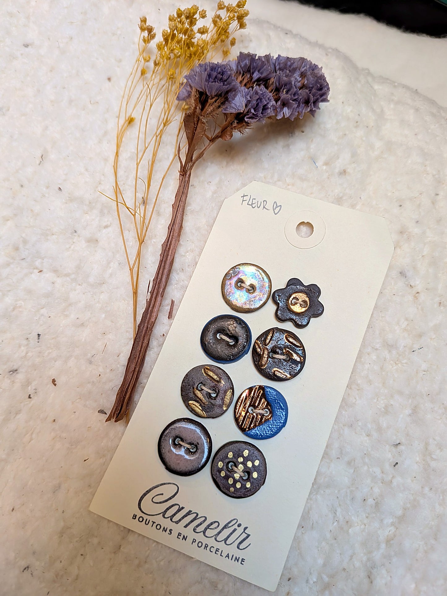Boutons en porcelaine | Atelier Camelir
