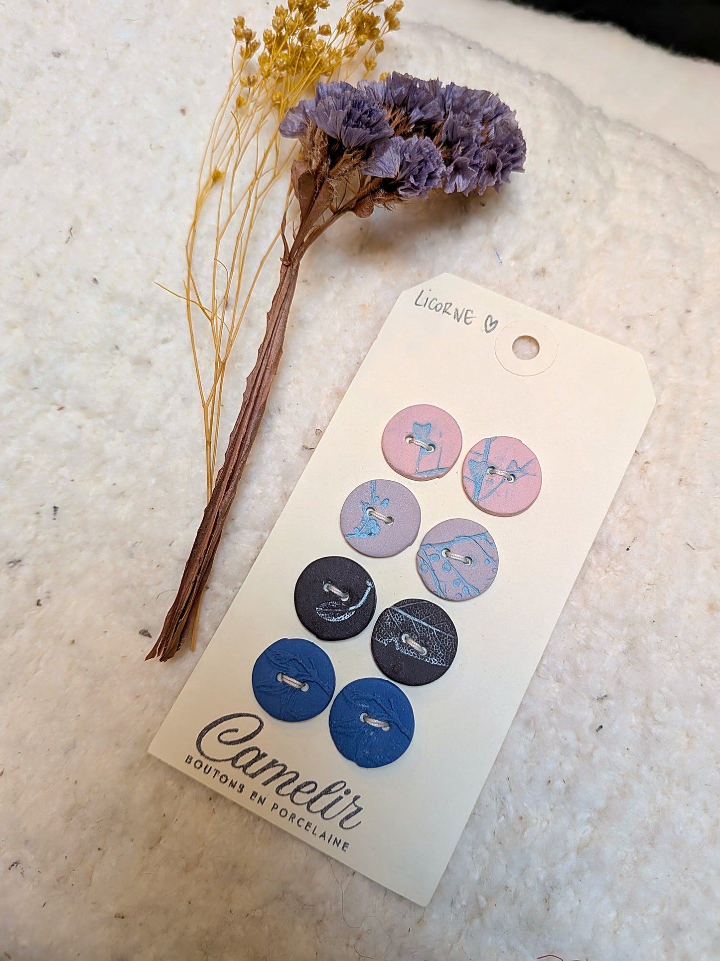 Boutons en porcelaine | Atelier Camelir