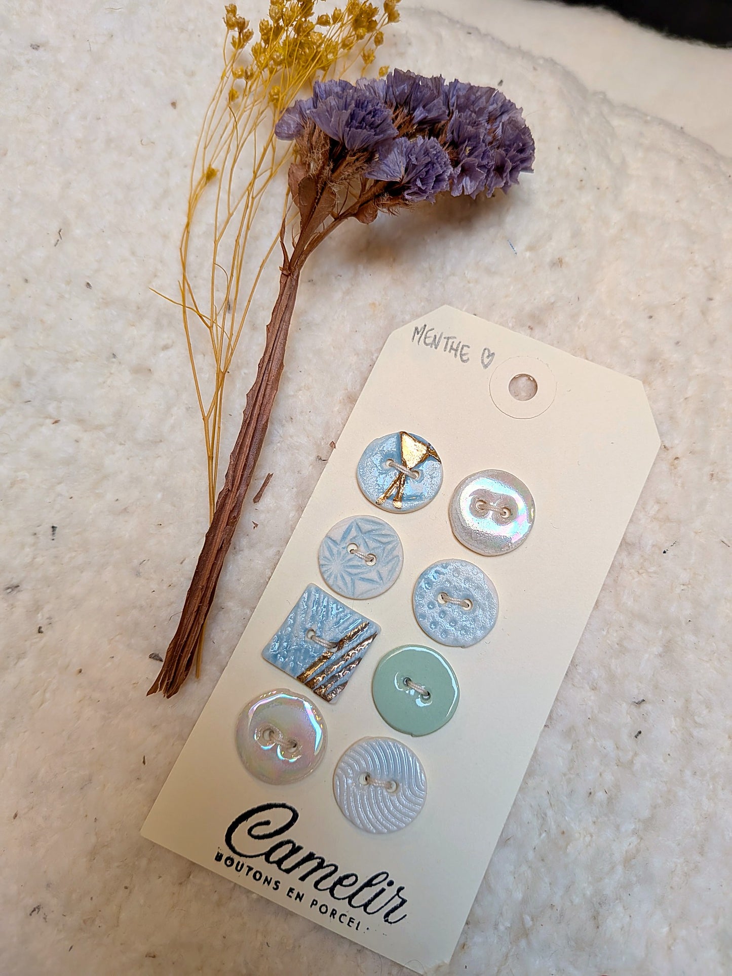 Boutons en porcelaine | Atelier Camelir