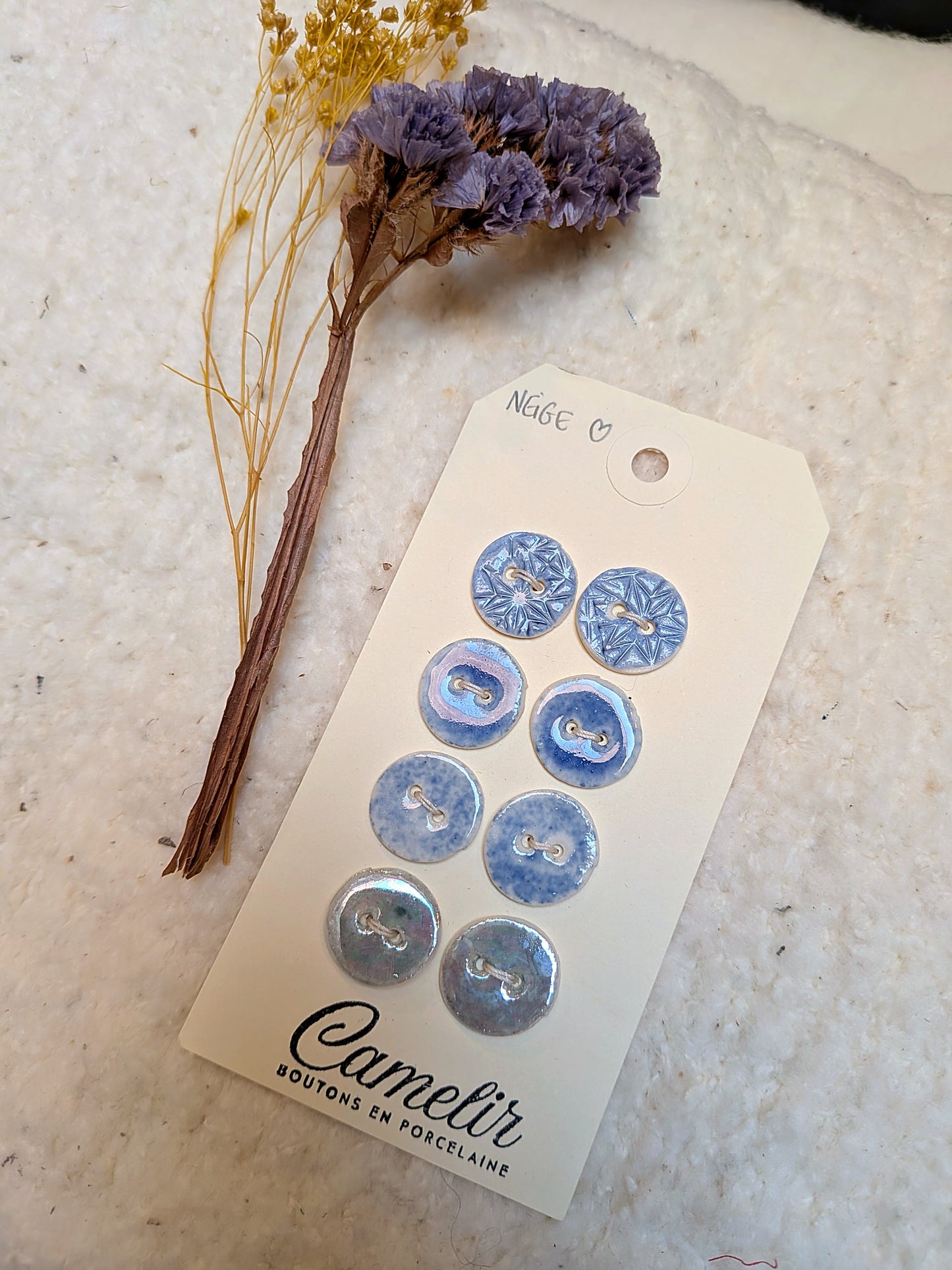 Boutons en porcelaine | Atelier Camelir