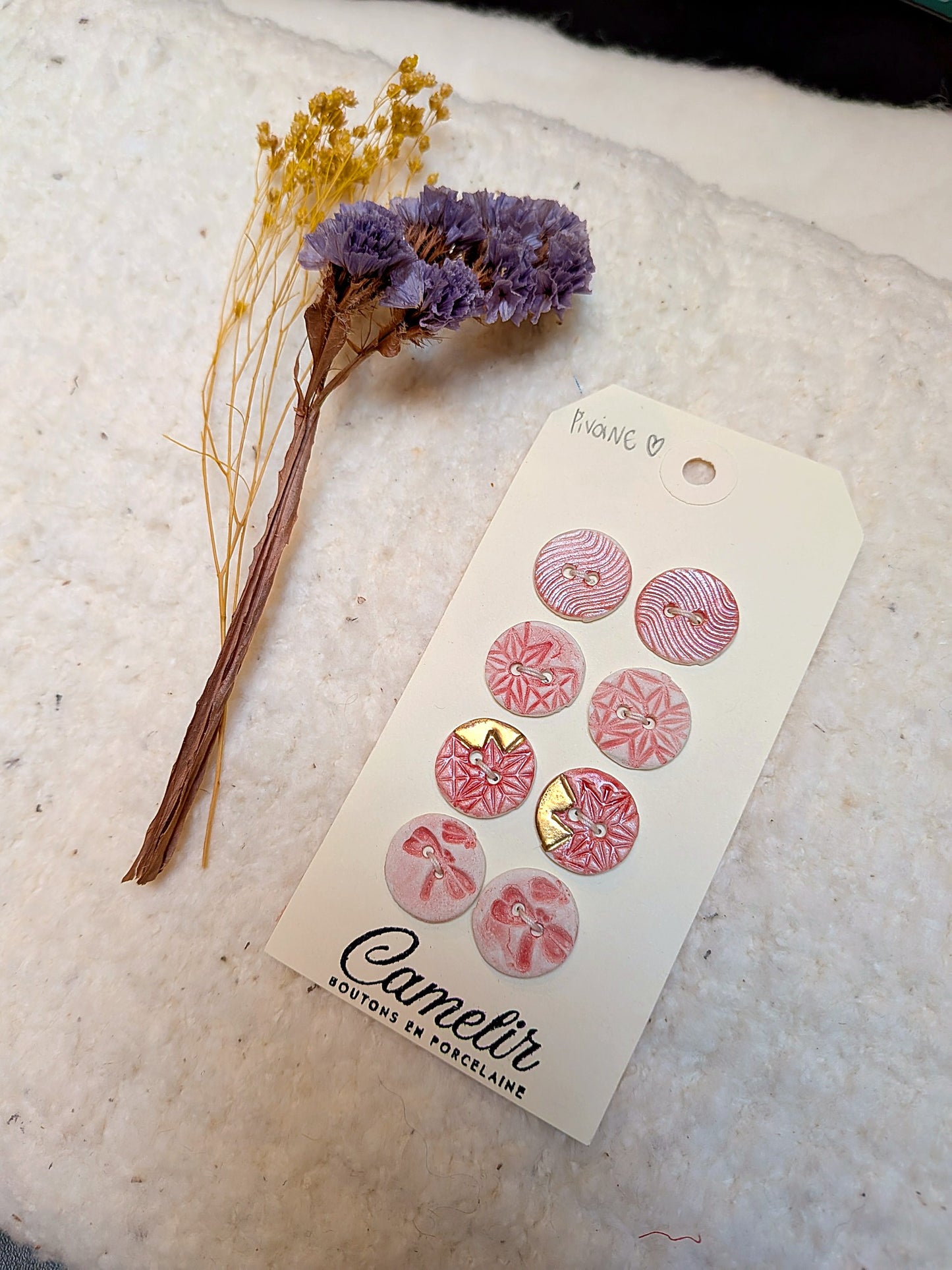 Boutons en porcelaine | Atelier Camelir