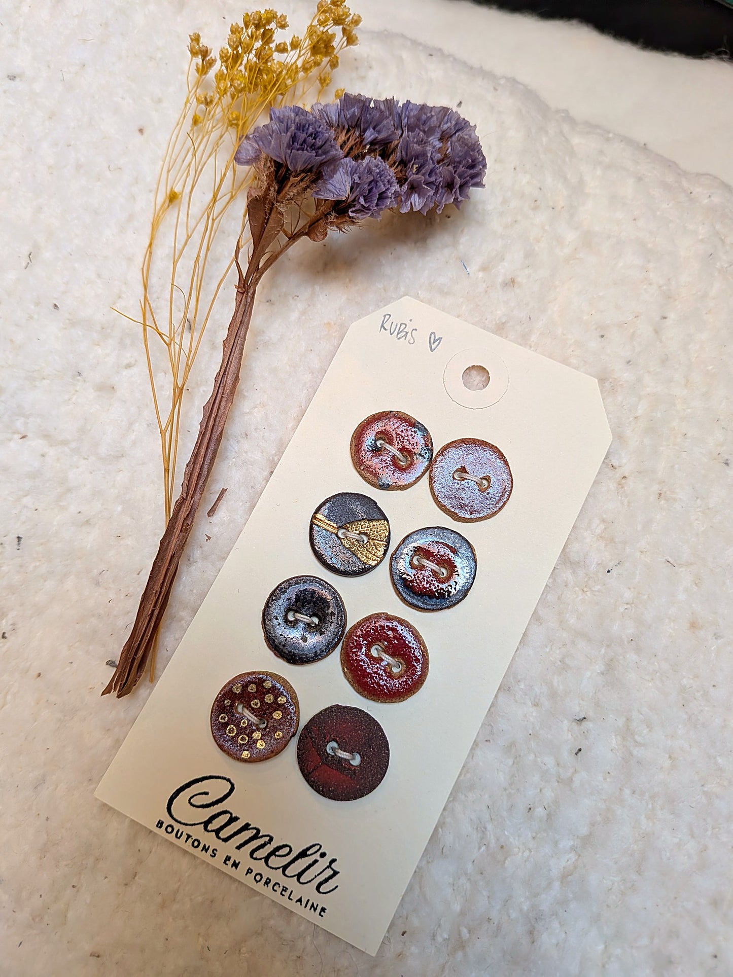 Boutons en porcelaine | Atelier Camelir